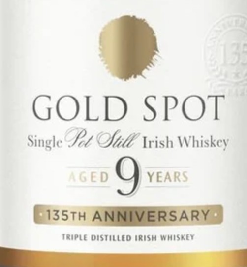 Gold Spot 9 Year Irish Whiskey